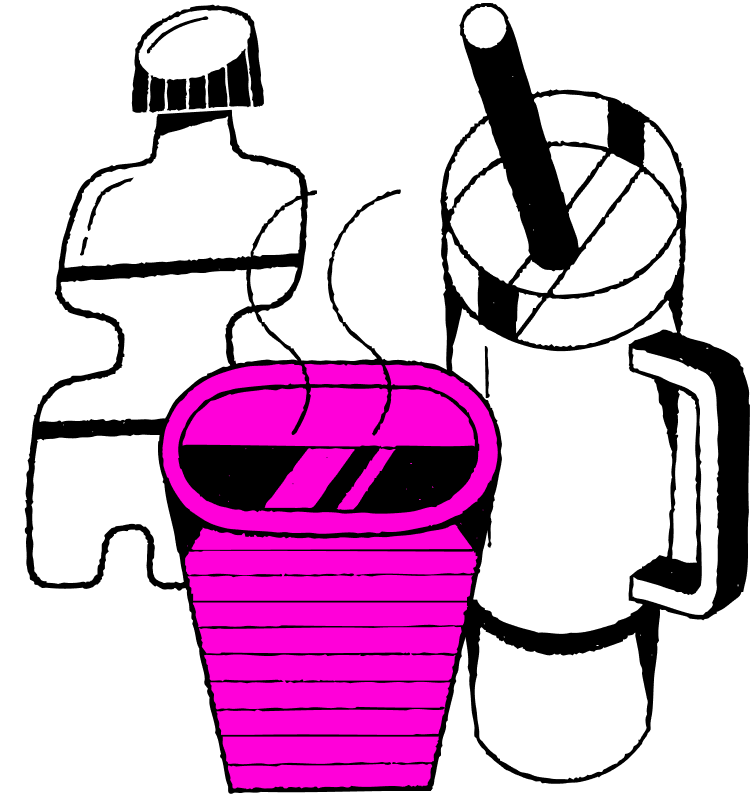 Group of students' accessories